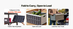 Amocart 2/3Packs 65L Plastic Collapsible Storage Bins Stackable Folding Crates Containers Space-Saving Basket for Home Organize