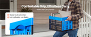 Charger l'image dans la visionneuse de galerie, Amocart 25L 3PCS Plastic Stackable Storage Bins Collapsible Folding Storage Containers Space-Saving Baskets for Home Organizing

