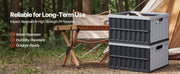 Bild in Galerie-Viewer laden, SucceBuy 2/3Packs 65L Plastic Collapsible Storage Bins Stackable Folding Crates Containers Space-Saving Basket for Home Organize

