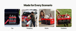 Amocart 32L 3 Packs Plastic Collapsible Storage Bins Stackable Folding Storage Crates Space-Saving Baskets for Home Organizing