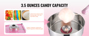 Charger l'image dans la visionneuse de galerie, Amocart Electric Cotton Candy Machine Candy Floss Maker Commercial Cotton Candy Machine w/ Stainless Steel Bowl and Sugar Scoop
