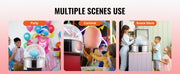 Bild in Galerie-Viewer laden, SucceBuy Electric Cotton Candy Machine Candy Floss Maker Commercial Cotton Candy Machine Stainless Steel Bowl and Sugar Scoop
