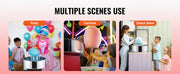 Bild in Galerie-Viewer laden, Amocart Electric Cotton Candy Machine Candy Floss Maker Commercial Cotton Candy Machine with Stainless Steel Bowl Sugar Scoop
