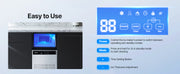 Load image into Gallery viewer, SucceBuy Commercial Ice Maker Machine 130Lbs/24H with 33Lbs Storage 45 Cubes per Cycle Stainless Steel Freestanding for Home

