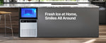 Amocart Commercial Ice Maker Machine 130Lbs/24H with 33Lbs Storage 45 Cubes per Cycle Stainless Steel Freestanding for Home