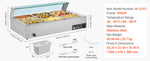SucceBuy Commercial Food Warmer Electric Stainless Steel Steam Food Warmer Countertop Buffet Bain Marie with Soup for Catering
