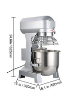 Amocart Electric Dough Machine 10/15/20/30L Stainless Steel Commercial Cream Egg Whisk Mixer Processor Food Stand Blender