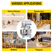 Bild in Galerie-Viewer laden, Amocart 10-30L Electric Dough Machine Stainless Steel Commercial Cream Egg Whisk Mixer Processor Kitchen Food Stand Blender
