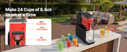 Charger l'image dans la visionneuse de galerie, Amocart 6L/1.6Gal Slushie Machine Commercial Slushy Maker Frozen Drink Maker w/ Self-Cleaning for Restaurants Bars for Slushie
