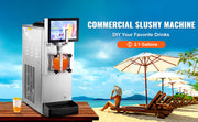 Charger l'image dans la visionneuse de galerie, Amocart 8L/2.1 Gal Slushy Margarita Machine Single Bowl Smoothie Frozen Drink Beverage Dispenser Slushie Maker  for Restaurants
