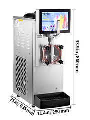 Charger l'image dans la visionneuse de galerie, Amocart 8L / 2.1 Gal Slushy Margarita Machine Single Bowl Smoothie Frozen Drink Beverage Dispenser Slushie Maker for Restaurant
