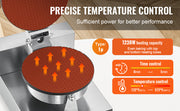 Bild in Galerie-Viewer laden, Amocart Electric Ice Cream Cone Maker Commercial Non-Stick Stainless Steel Egg Roll Mold with Temperature and Time Control
