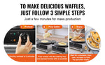 SucceBuy 16inch Electric Crepe Maker Double Head Commercial Crepe Machine 3400W Flat Plate Crepe Griddle Nonstick Pancake Stove