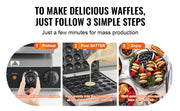 Charger l'image dans la visionneuse de galerie, Amocart Electric Waffle Maker 25PCS Mini Dutch Pancake Maker Dorayaki Machine Waffreras Kitchen Home Appliance Snack Gaufriers

