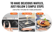 Load image into Gallery viewer, Amocart Dutch Pancake Maker 9PCS Diameter Dorayaki Baker Machine Commercial Electric Poffertjes Grill Non-stick Stainless Steel
