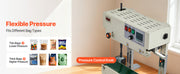 Charger l'image dans la visionneuse de galerie, Amocart Continuous Bag Band Sealing Machine 0.24-0.47in Width Vertical Band Sealer with Roller Printing for 0.001-0.03in Bags
