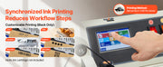 Load image into Gallery viewer, SucceBuy Continuous Bag Band Sealing Machine 0.24-0.47in Width Horizontal Band Sealer with Ink Printing for 0.001-0.03 in Bags

