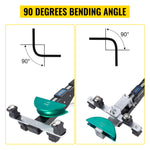 Amocart HVAC Refrigeration Manual Copper Ratcheting Pipe Bender Kit with 7 Dies 8-22mm 90° Inward & Outward Tube Bending Tools