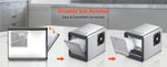 Amocart Countertop Ice Maker 33 44 lbs per Day Self-Cleaning Portable Machine w/Scoop Drawer-Style Ice Access Ice-Making Machin
