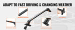 Amocart 155LBS Roof Rack Crossbar Adjustable Aliuminum Roof Rail Crossbar Retractable Baggage Luggage Carrier Top Roof Crossbar