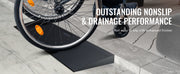Load image into Gallery viewer, Amocart 1.2" Rise Threshold Ramp Cuttable Natural Rubber Wheelchair Ramp Scooter with Double-Sided Tape for Doorways Driveways
