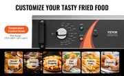 Bild in Galerie-Viewer laden, Amocart Commercial Deep Fryer 3000W Electric Turkey Fryer with Basket 30.6Qt Single Tank Countertop Stainless Steel Deep Fryers
