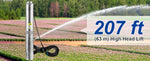 SucceBuy Deep Well Submersible Pump 0.5/1/1.5/2/3 HP 230V/60Hz Stainless Steel Water Pumps for Industrial, Irrigation & Home Use