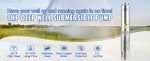 SucceBuy Deep Well Submersible Pump 0.5/1/1.5/2/3 HP 230V/60Hz Stainless Steel Water Pumps for Industrial, Irrigation & Home Use