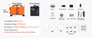 Charger l'image dans la visionneuse de galerie, Amocart 8KW Diesel Air Heater DC12-24V Parking Heater with Remote Control Digital Display Low Noise Voice Announcement for RV

