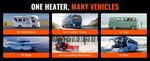 Amocart 8KW Bluetooth Diesel Air Heater 12V Diesel Heater with Automatic Altitude Adjustment Diesel Parking Heater for Trailer