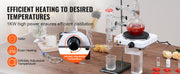 Bild in Galerie-Viewer laden, SucceBuy Essential Oil Distillation Kit 500ml 2L Distillation Apparatus 3.3 Boro Lab Glassware Distillation Kit w/ Heat Plate
