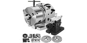 Load image into Gallery viewer, Amocart Dividing Head Precision Semi Universal BS-0 5" / 4" 3-Jaw Indexing Head Tailstock &amp; Chuck for Drilling Milling Grinding
