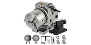 Load image into Gallery viewer, Amocart Dividing Head Precision Semi Universal BS-0 5" / 4" 3-Jaw Indexing Head Tailstock &amp; Chuck for Drilling Milling Grinding
