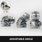 Amocart Dividing Head Precision Semi Universal BS-0 5" / 4" 3-Jaw Indexing Head Tailstock & Chuck for Drilling Milling Grinding