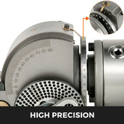 Load image into Gallery viewer, Amocart Dividing Head Precision Semi Universal BS-0 5" / 4" 3-Jaw Indexing Head Tailstock &amp; Chuck for Drilling Milling Grinding
