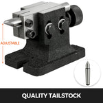 Amocart Dividing Head Precision Semi Universal BS-0 5" / 4" 3-Jaw Indexing Head Tailstock & Chuck for Drilling Milling Grinding