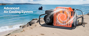 Charger l'image dans la visionneuse de galerie, Amocart PCP Air Compressor 4500PSI/30Mpa Diving Scuba 60 L/min Four-Cylinder Auto Stop PCP Rifle Pump with Fan Cooling System
