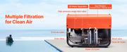 Load image into Gallery viewer, Amocart PCP Air Compressor 4500PSI/30Mpa Diving Scuba Tank Double-Cylinder Auto Stop with External Water &amp; Fan Cooling System

