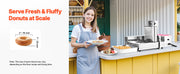 Bild in Galerie-Viewer laden, Amocart Commercial Automatic Donuts Machine Donuts Equipment Electric High Power Doughnut Maker StainlessSteel Frying AutoFryer
