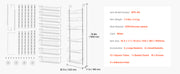 Bild in Galerie-Viewer laden, Amocart 6/8/9/10 Tier Over the Door Pantry Organizer Heavy-Duty Steel Hanging Spice Rack, Adjustable Wall Seasoning Shelves
