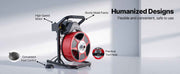 Load image into Gallery viewer, Amocart Drain Cleaner Machine 50 FT x 1/2 Inch Manual Feed Sewer Snake Auger with Air-Activated Foot Switch for 2" to 6" Pipes

