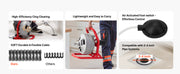 Load image into Gallery viewer, SucceBuy Drain Cleaner Machine 50 FT x 5/16 Inch Sewer Snake Auger with 228RPM Electric Drill Manual Feed for 2" to 4" Pipes
