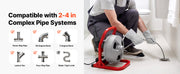 Load image into Gallery viewer, SucceBuy Drain Cleaner Machine 50 FT x 5/16 Inch Sewer Snake Auger with 228RPM Electric Drill Manual Feed for 2" to 4" Pipes
