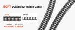 Amocart Drain Cleaner Machine 50 FT x 5/16 Inch Sewer Snake Auger with 228RPM Electric Drill Manual Feed for 2" to 4" Pipes