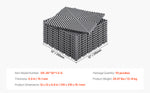 Amocart Interlocking Drainage Mat 12inx12in 12/24/40/50/55 Pcs Splicing Mats Non-Slip PP Drainage Floor Tile & Shower Mat