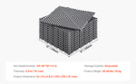 Amocart Interlocking Drainage Mat 12inx12in 12/24/40/50/55 Pcs Splicing Mats Non-Slip PP Drainage Floor Tile & Shower Mat