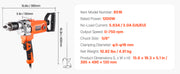 Charger l'image dans la visionneuse de galerie, Amocart Drill Mixer 1/2in 5/8 in Corded Electric Drill Mixer Set Mixing Drills Machine D-Handle Handheld Cement Mixers
