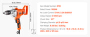 Charger l'image dans la visionneuse de galerie, Amocart Drill Mixer 1/2in 5/8 in Corded Electric Drill Mixer Set Mixing Drills Machine D-Handle Handheld Cement Mixers

