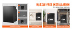 Amocart 1.7 Cub Depository Safe Deposit Safe Electronic Code Lock & 2 Keys Business Drop Slot Safe for Cash Mail Office Hotel
