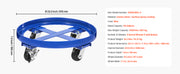 Bild in Galerie-Viewer laden, Amocart 2000lbs Drum Dolly 55Gal Barrel Mobile Base with Cross Braces &amp; 4 Swivel Wheels Hand Truck for Warehouse Drum Handling
